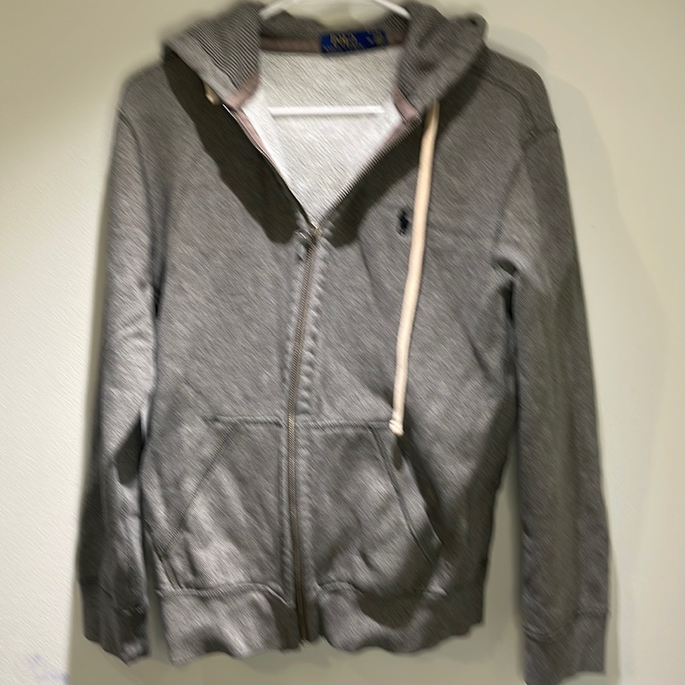 Polo Ralph Lauren Womens Full Zip Hoodie ; Color: Grey ;